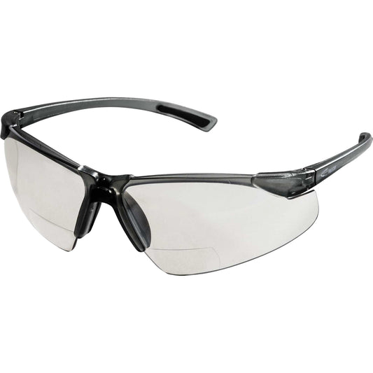 Sellstrom XM340RX Safety Glasses with 2X Magnification, Clear Lens, Anti-Scratch, ANSI Z87+/Meets/Exceeds CSA Z94.3