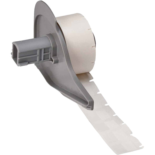 Brady Self-Laminating Wrap-Around Wire & Cable Labels, Vinyl, 0.5" L x 0.75" H, White