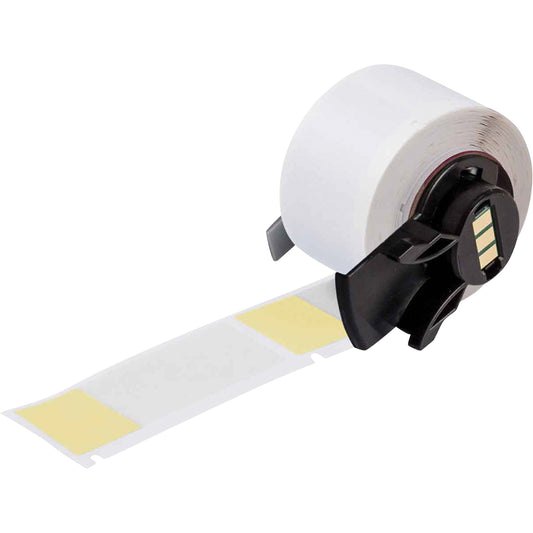 Brady Self-Laminating Wrap-Around Wire & Cable Labels, Vinyl, 1" L x 2.5" H, White