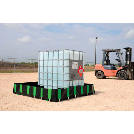 Ultratech Ultra-Containment Berm®, 6' W x 6' L x 18" H, L-Bracket