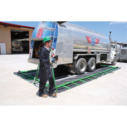 Ultratech Rapid Rise Ultra-Containment Berm®, 7405 US gal. Capacity, 15' W x 66' L x 12" H, Foam Wall