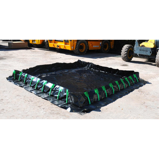 Ultratech Copolymer 2000 Ultra-Containment Berm®, 5385 US gal. Capacity, 12' W x 60' L x 12" H, Hinge Bracket