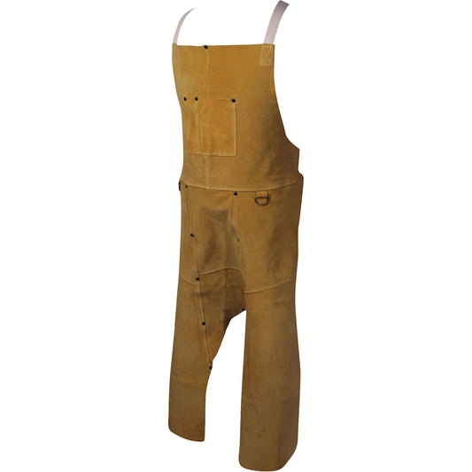 Protective Industrial Products Caiman® Boarhide™ Apron, Split-Leg Bib, 42" L, Brown
