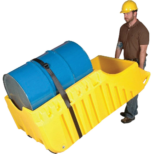 Ultratech Drum Dolly, 26.5" L x 26.5" W x 5" H, 800 US gal. Spill Cap.