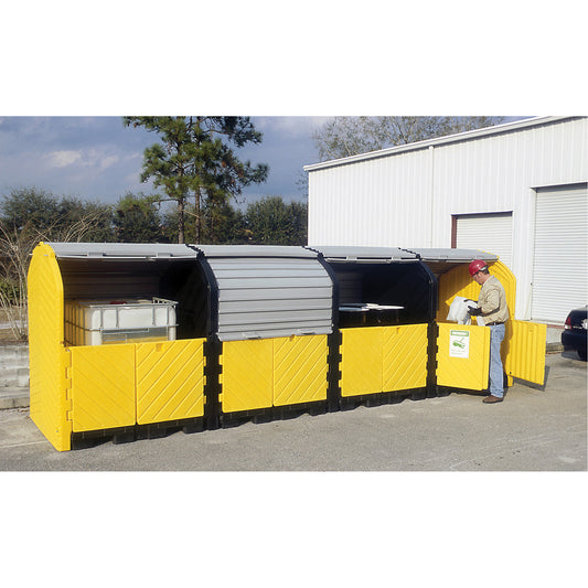 Ultratech P16 Plus Ultra-Hard Top Spill Pallets® without Drain, 250" L x 79" W x 62" H, 9000 lbs. Load Capacity