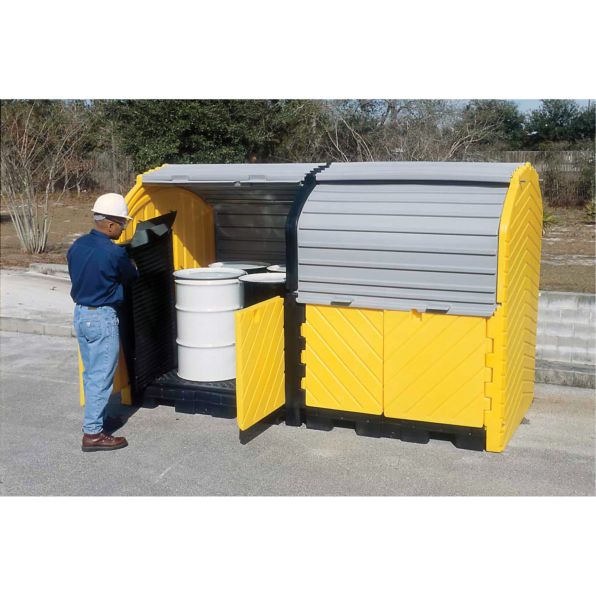 Ultratech Extender Kit with Drain for Ultra-Hard Top Spill Pallets®, 64" L x 79" W x 62" H, 9000 lbs. Load Capacity