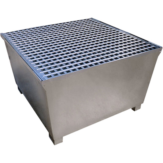 Ultratech Steel Ultra-IBC Spill Pallet®, 370 US gal. Spill Capacity, 57.6" x 34.7" x 56.9"