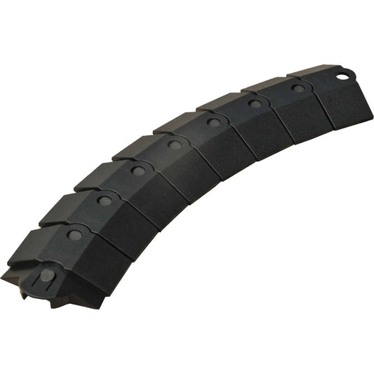 Small Ultra-Sidewinder Cable Protection System® with Endcaps, 39.5" x 3" x 0.8", 2000 lbs. (1 tons)