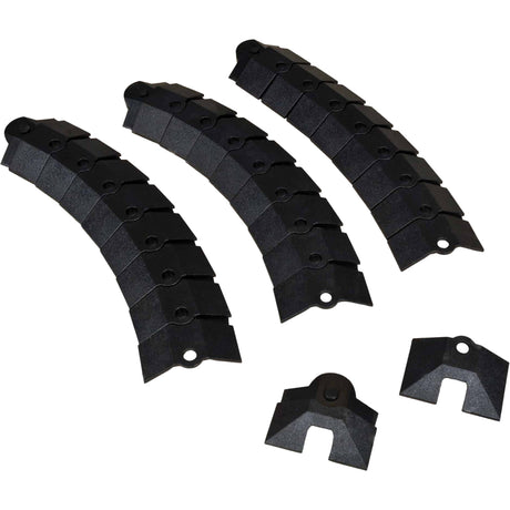 Large Ultra-Sidewinder Cable Protection System® with Endcaps, 34" x 13.6" x 2.1", 260 lbs. (0.13 tons)