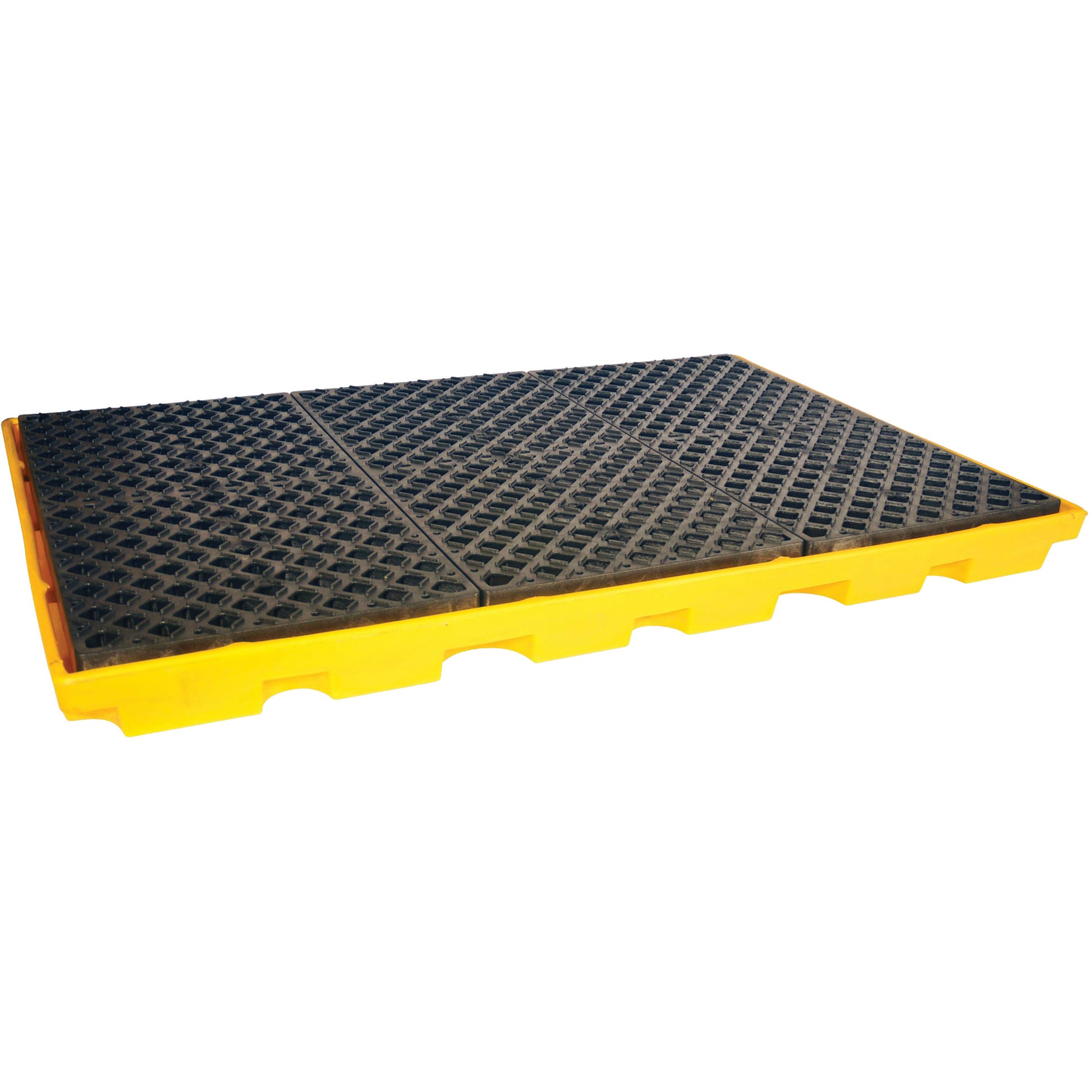 Ultratech 6-Drum Ultra-Spill Deck®, 66 US gal. Spill Capacity, 74.3" x 50" x 5.3"