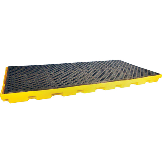 Ultratech 8-Drum Ultra-Spill Deck®, 75 US gal. Spill Capacity, 98.5" x 50" x 5.3"
