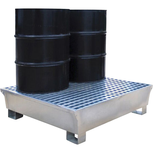 Ultratech 2-Drum Steel Ultra-Spill Pallet®, 68 US gal. Spill Capacity, 47.2" x 31.4" x 17.4"