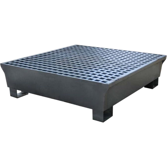 Ultratech 4-Drum Steel Ultra-Spill Pallet®, 68 US gal. Spill Capacity, 49.1" x 47.1" x 10.9"