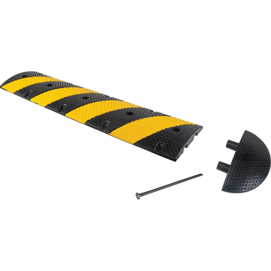 Zenith Safety Products Speed Bump Kit, Rubber, 4' L x 11" W x 2" H