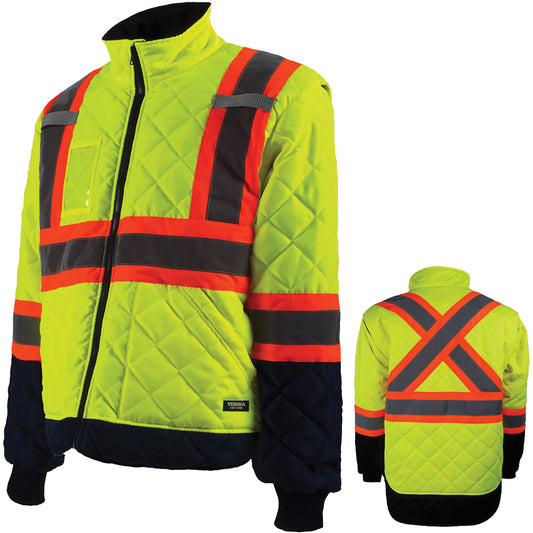Barry & Boulerice Freezer Jacket, Polyester, High Visibility Orange, X-Large