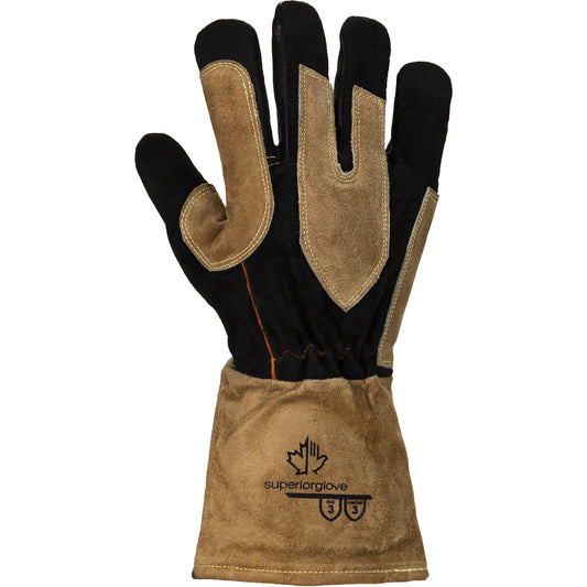 Superior Glove Works Ltd. Endura® 505GP MIG Welding Gloves, Grain Goatskin, Size Large