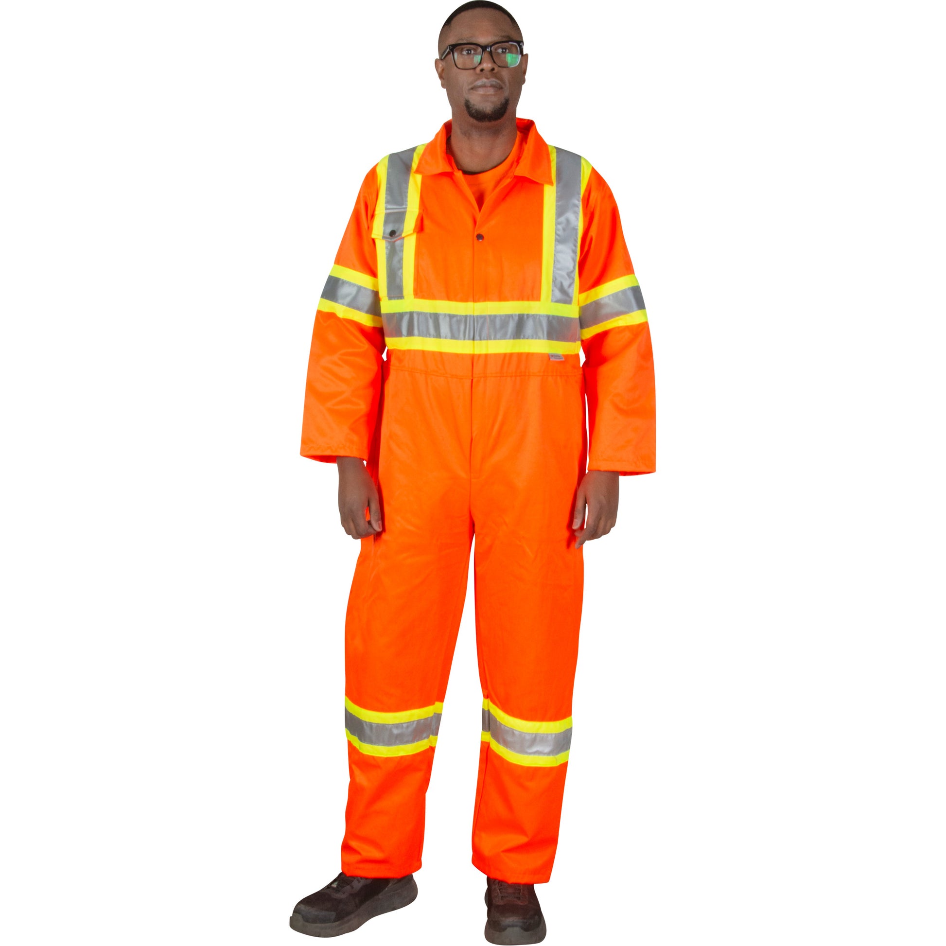 Zenith Safety Products Unlined Safety Coveralls, 2X-Large, High Visibility Orange
