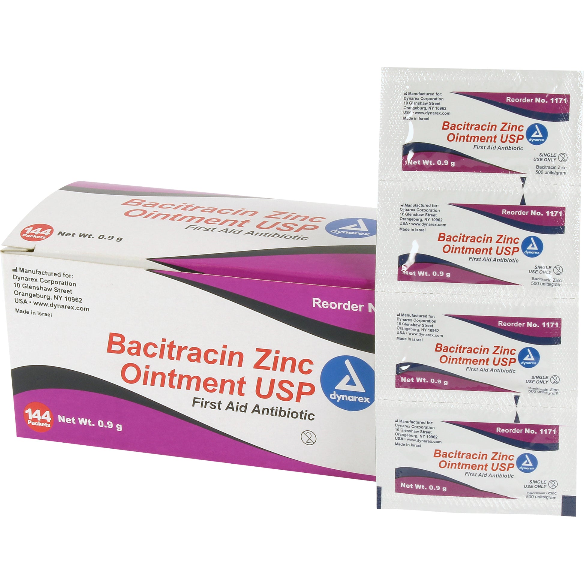 Efcom Limited Bacitracin Zinc First Aid Packets, Ointment, Antibiotic