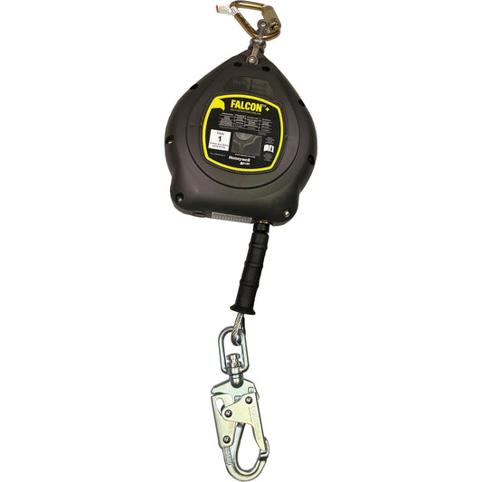 Honeywell Falcon™+ Self-Retracting Lifeline, 30', Galvanized Steel, Swivel