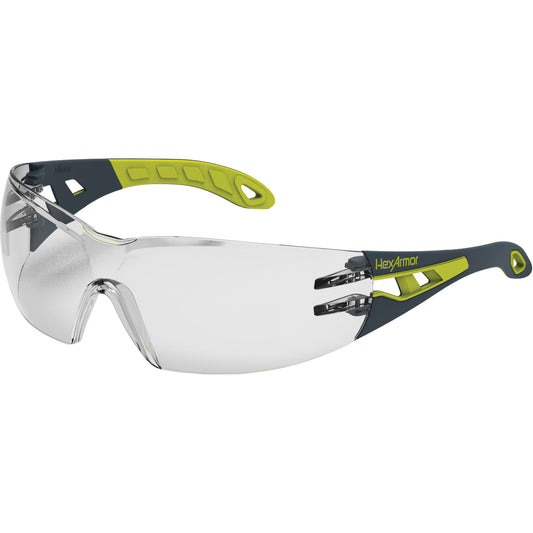 Hexarmor MX200 TruShield®2SF Wraparound Safety Glasses, Clear Lens, Anti-Fog/Anti-Scratch, ANSI Z87+/Meets/Exceeds CSA Z94.3