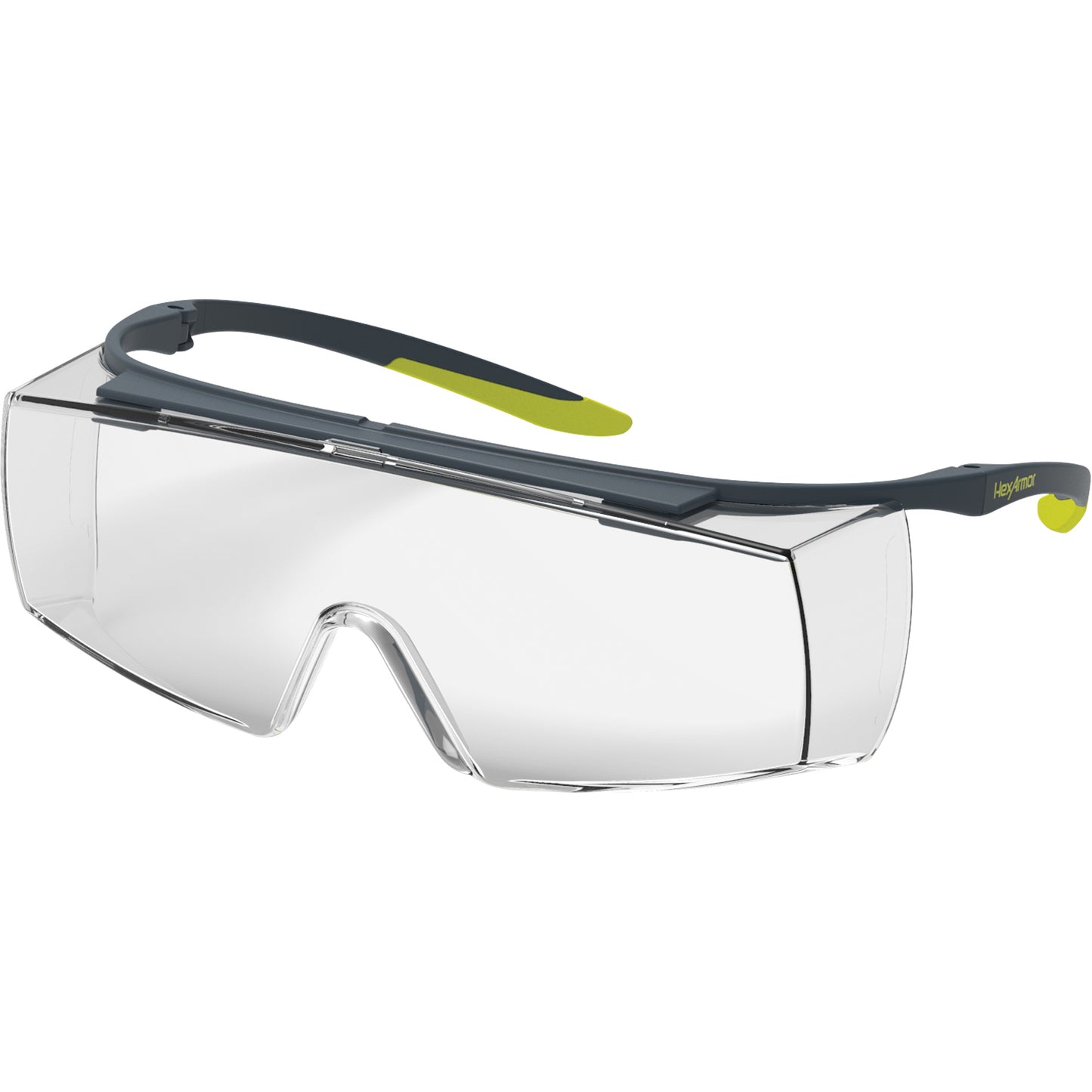 Hexarmor LT250 TruShield® OTG Safety Glasses, Clear Lens, Anti-Fog/Anti-Scratch, ANSI Z87+/Meets/Exceeds CSA Z94.3