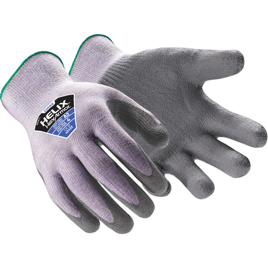 Hexarmor Helix® 2068X Cut-Resistant Gloves, Size 2X-Large/11, 13 Gauge, Polyurethane Coated, Nylon/HPPE Shell, ASTM ANSI Level A2