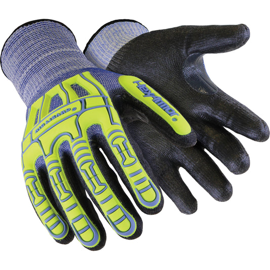 Hexarmor Rig Lizard® Thin Lizzie™ 2095 Impact Gloves, 9/Large, HPPE Palm, Elastic/Knit Wrist Cuff
