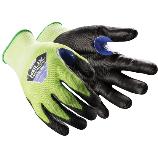 Hexarmor Helix® 3060 Cut-Resistant Gloves, Size 6/X-Small, 18 Gauge, Polyurethane Coated, HPPE Shell, ASTM ANSI Level A9
