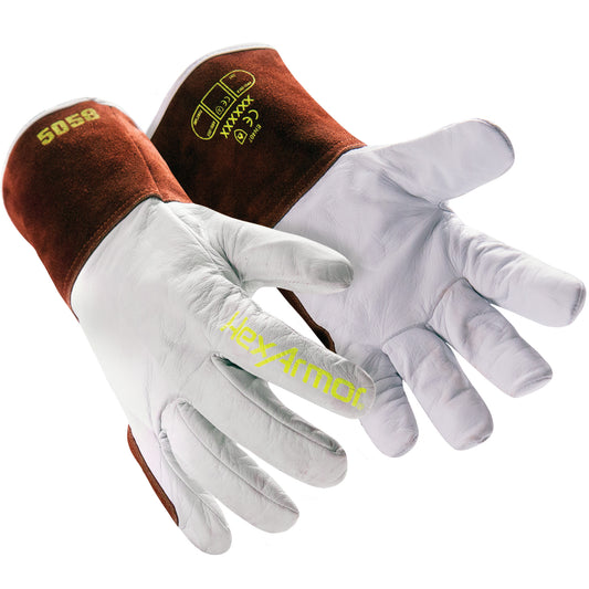 Hexarmor HeatArmor® 5058 Welding Gloves, Grain Goatskin, Size 2X-Large/11