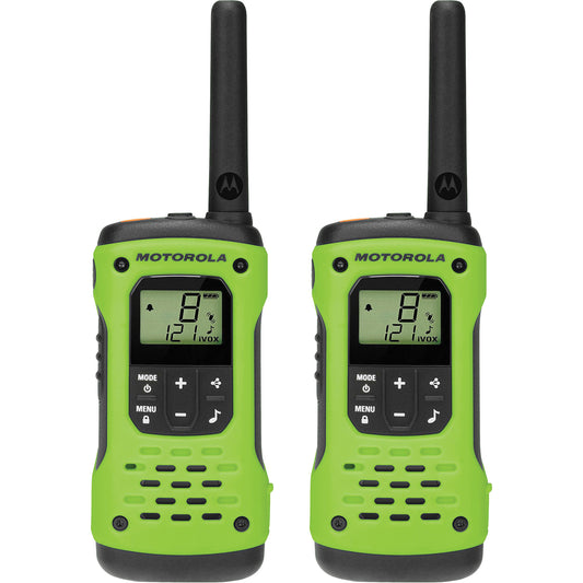 Motorola TalkAbout™ T600 H2O Series Walkie Talkies, GMRS/FRS Radio Band, 22 Channels, 56 km Range