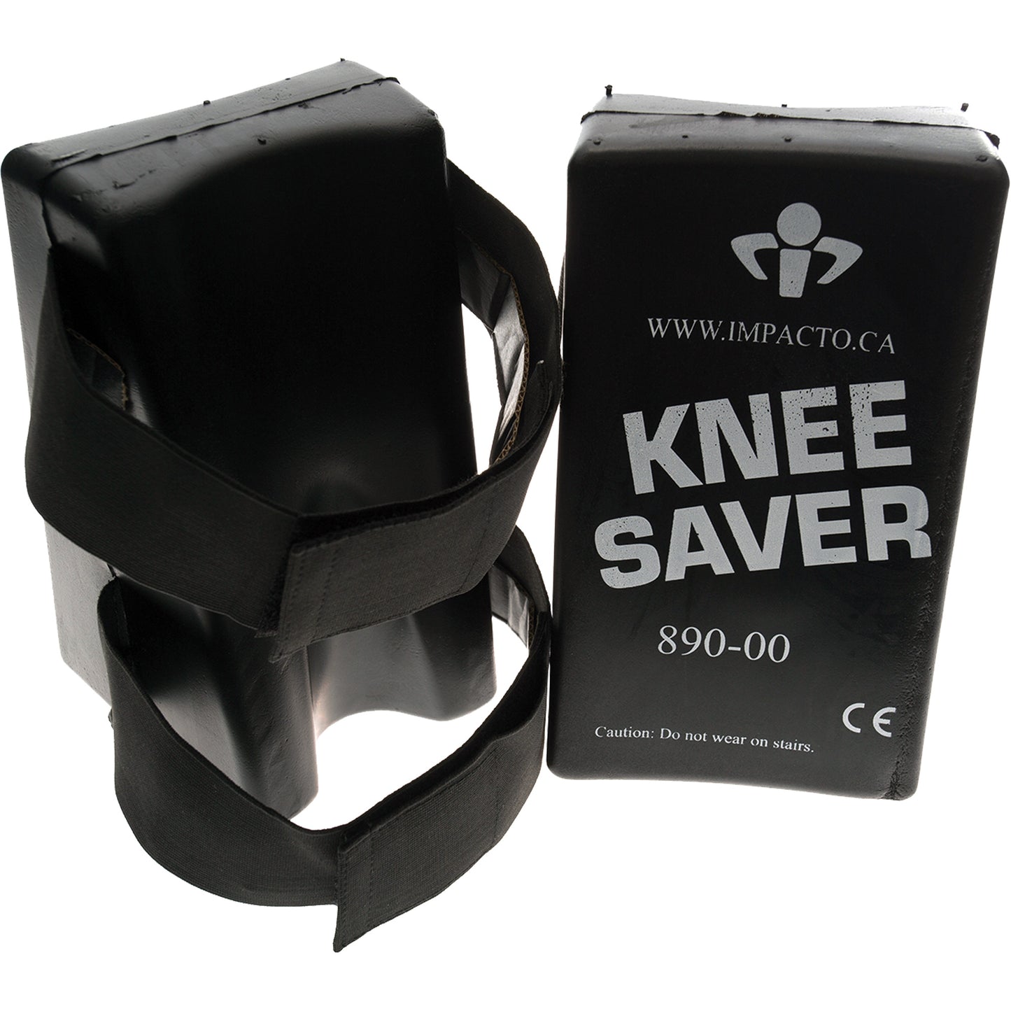 Impacto Knee Saver Strain Reliever, Hook and Loop Style, Foam Caps, Foam Pads
