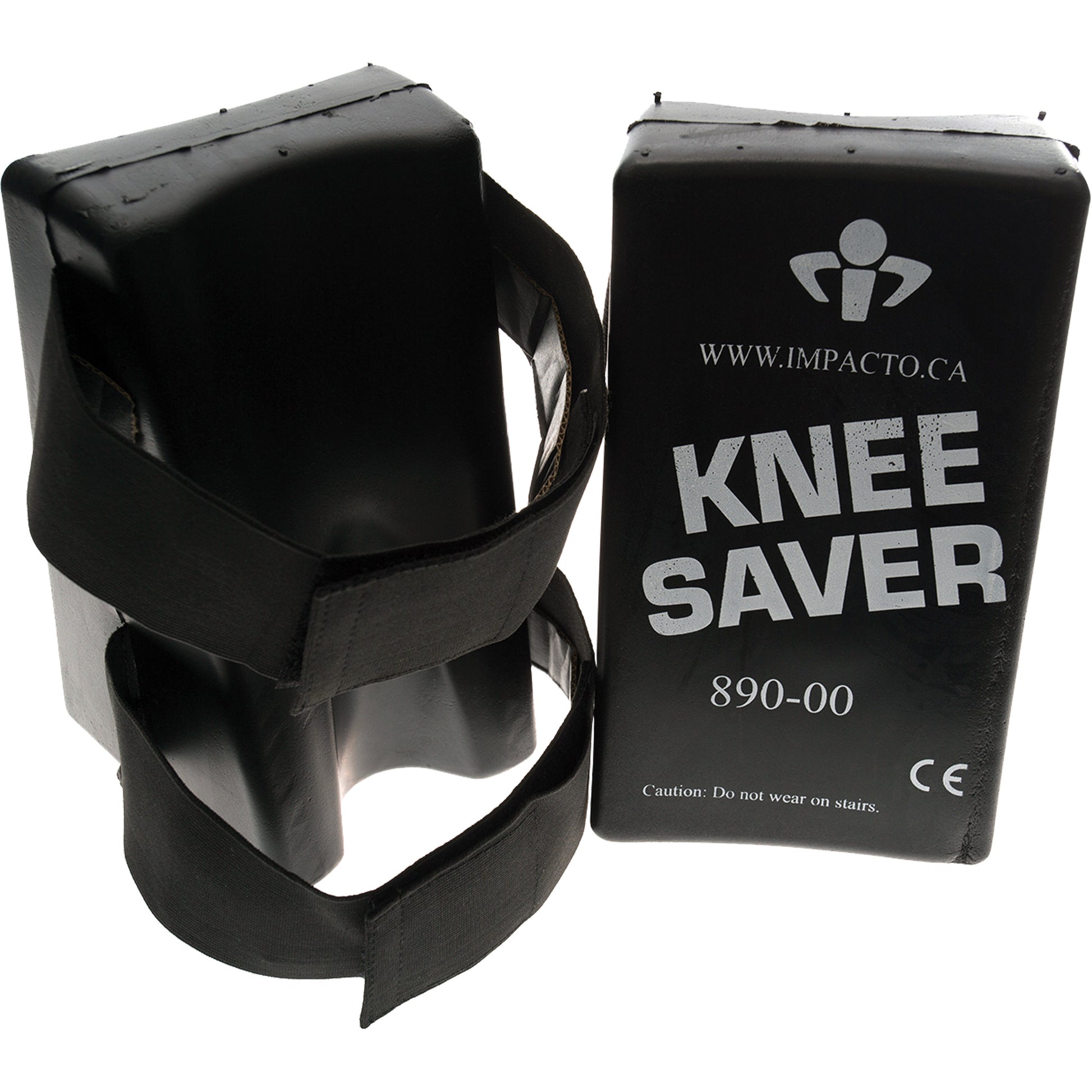 Impacto Knee Saver Strain Reliever, Hook and Loop Style, Foam Caps, Foam Pads