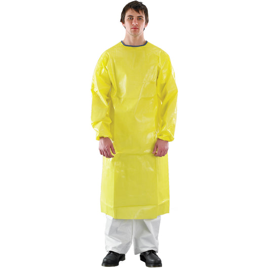 Ansell AlphaTec® 3000 Apron with Ultrasonically Welded Sleeves, Yellow