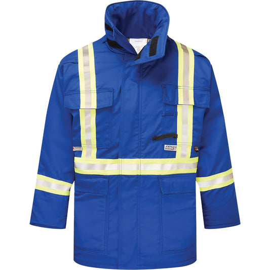 IFR Workwear Avenger 9 oz. Flame Resistant Insulated Parka, Large, Royal Blue