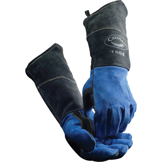Protective Industrial Products Caiman® Welder's Gloves, Split Cowhide, Size Large