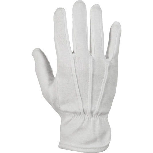 Superior Glove Works Ltd. Classic Inspectors Parade Gloves, Cotton/Nylon, Unhemmed Cuff, 8/Medium