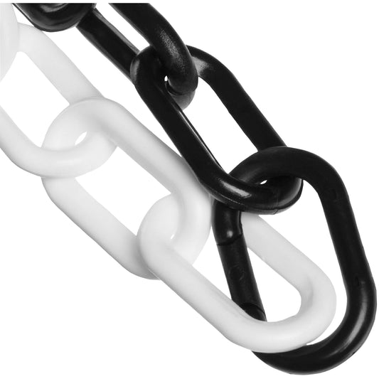 Mr. Chain Plastic Safety Chain, Black/White