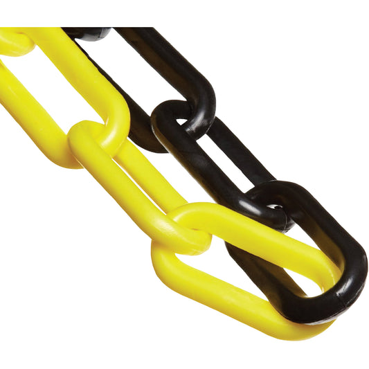 Mr. Chain Plastic Safety Chain, Black/Yellow