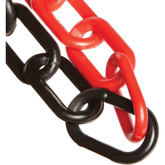 Mr. Chain Plastic Safety Chain, Black/Red