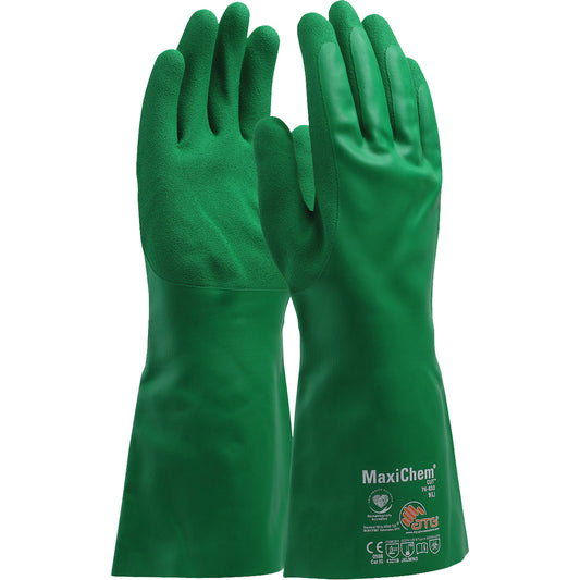 Protective Industrial Products ATG MaxiChem® Cut™ Chemical-Resistant Gloves, Size 2X-Large, 14" L, Nitrile