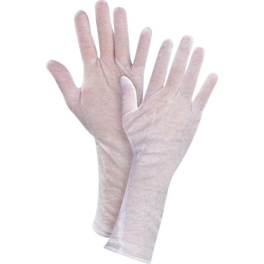 Zenith Safety Products Lightweight Inspection Gloves, Poly/Cotton, Hemmed Cuff, Men's