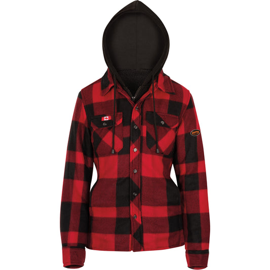 Pioneer 415RBW Quilted Hooded Shirt, Women's, X-Small, Multi-Colour