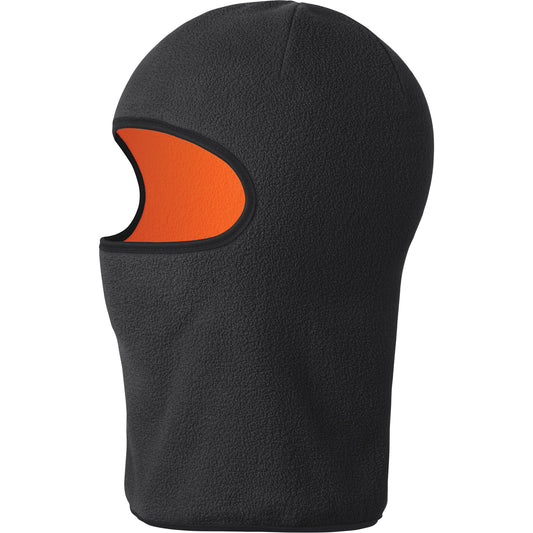 Pioneer 5502 Reversible 1-Hole Balaclava, Micro Fleece, Black/High-Visibility Orange