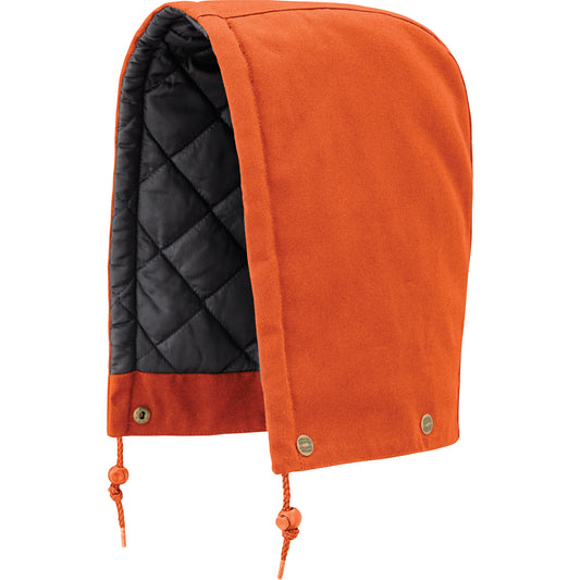 Pioneer 539 Hood for Quilted Safety Parka, Bomber or Coverall, Orange, Cotton