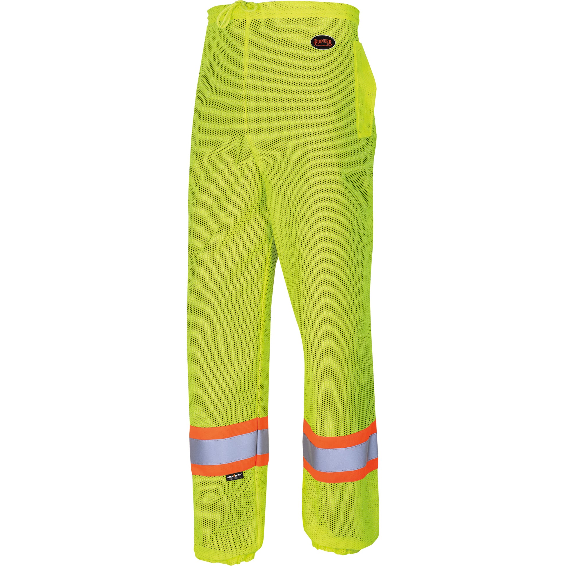 Pioneer 5670 Traffic Safety Pants, Polyester, 2X-Small/X-Small, High Visibility Lime-Yellow