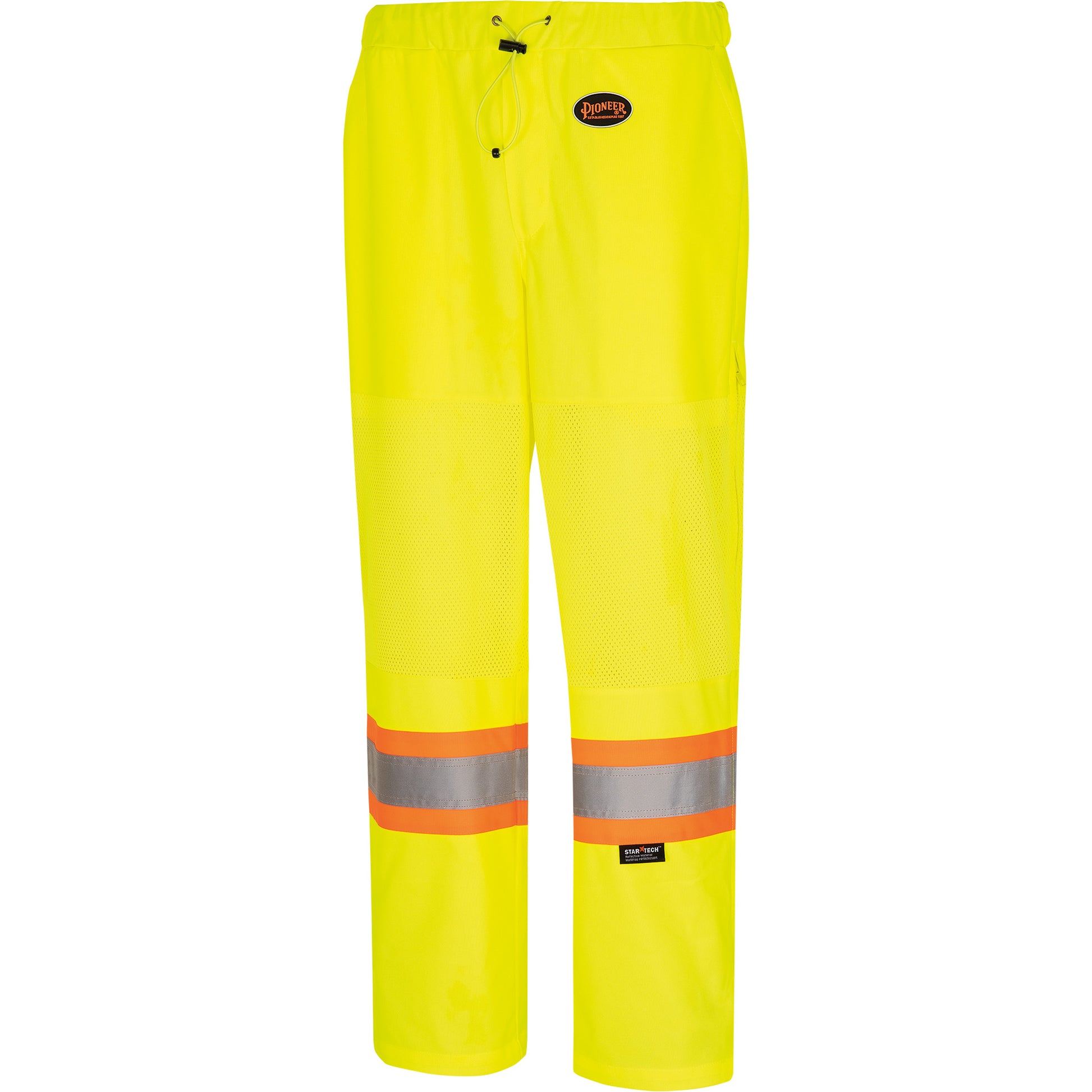 Pioneer 5999PW Women's  Traffic Safety Pants, Polyester, Medium, High Visibility Lime-Yellow