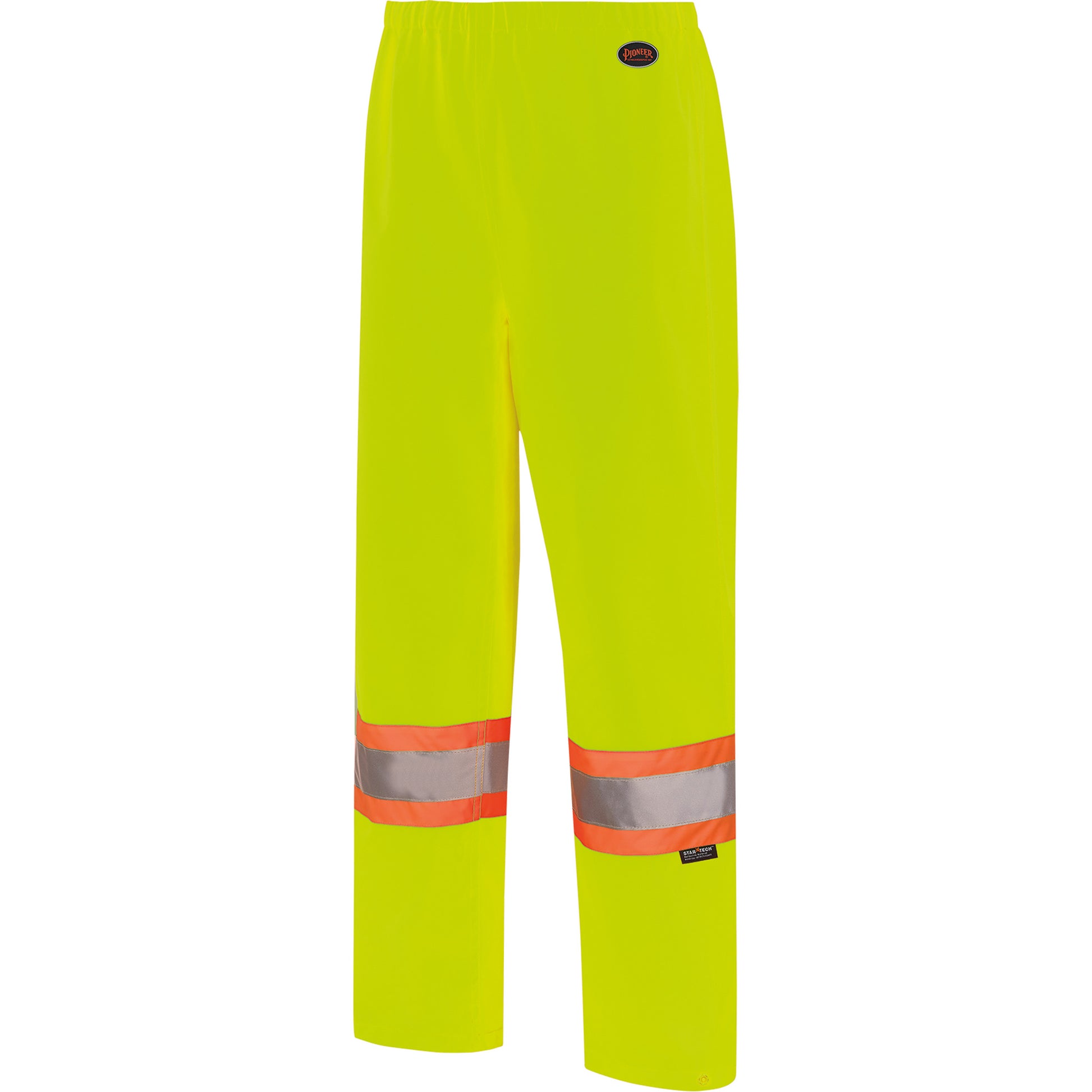 Pioneer 5629W Women's Waterproof Bib Pants, Polyester/Polyurethane, X-Large, High Visibility Lime-Yellow