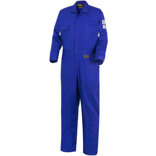 Pioneer 7779T FR-Tech® 88/12 Arc Rated Flame Resistant Coveralls, Size 52 (Tall), Royal Blue, 10 cal/cm²