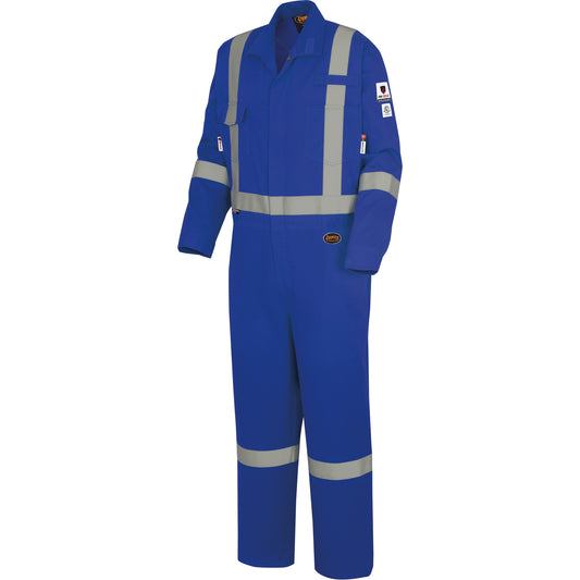 Pioneer 7709AT "The Rock" FR-Tech® High Visibility FR/Arc Rated Coveralls, Size 58 (Tall), Royal Blue, 10 cal/cm²