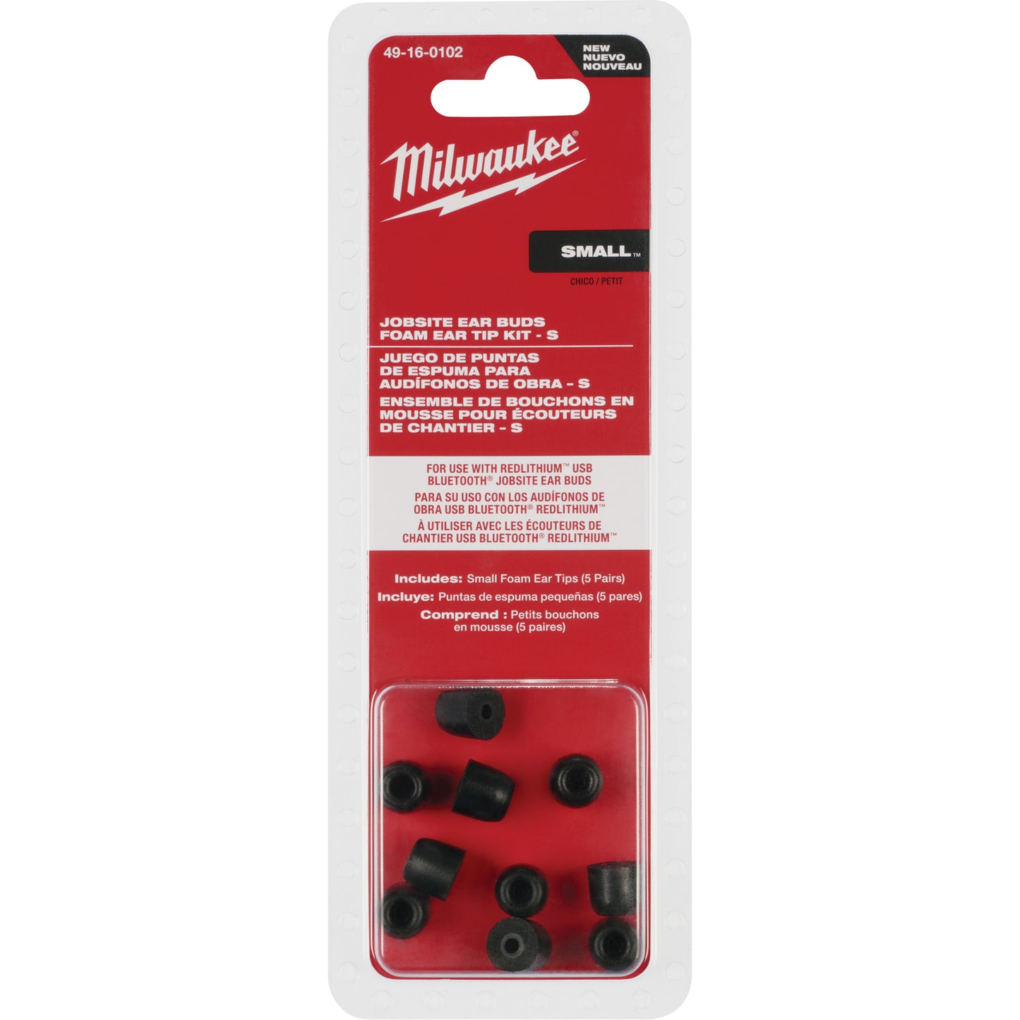 Milwaukee Small Jobsite Ear Buds Ear Tip Kits